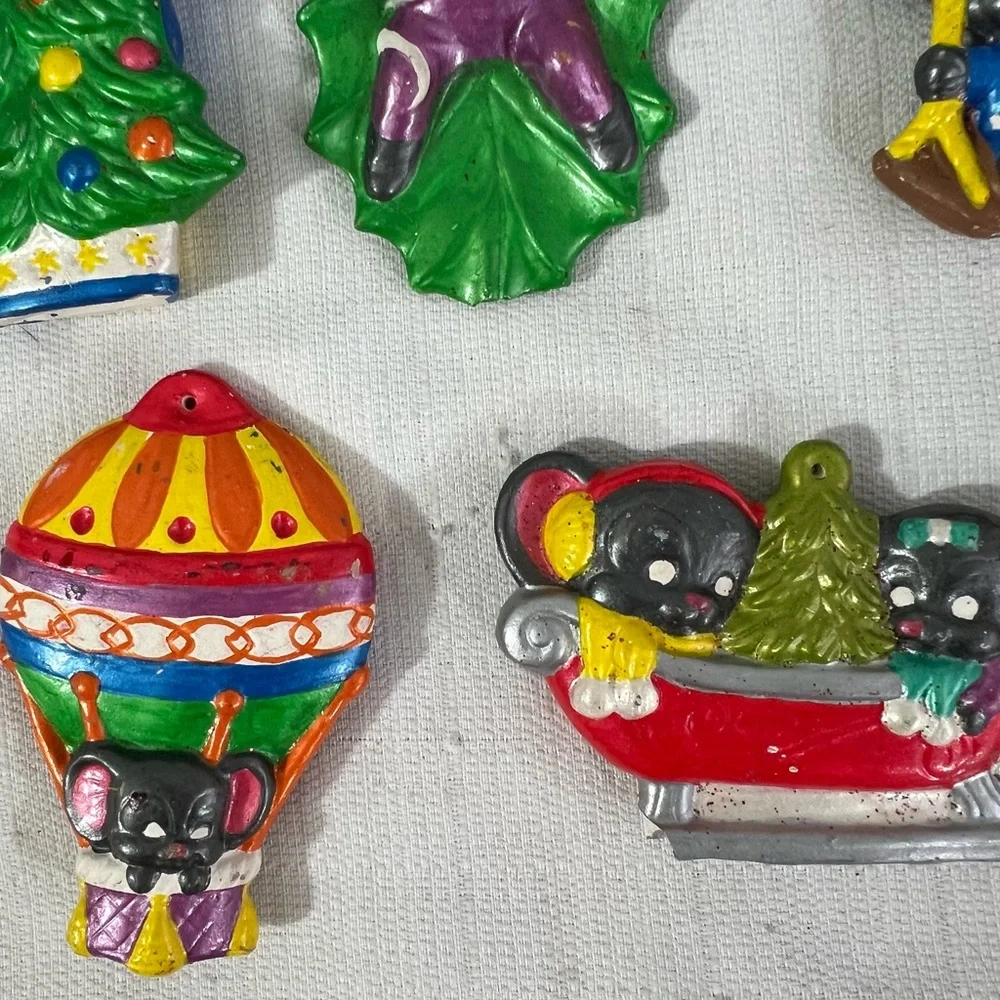 Vintage‎ Albertas ceramic mouse ornaments